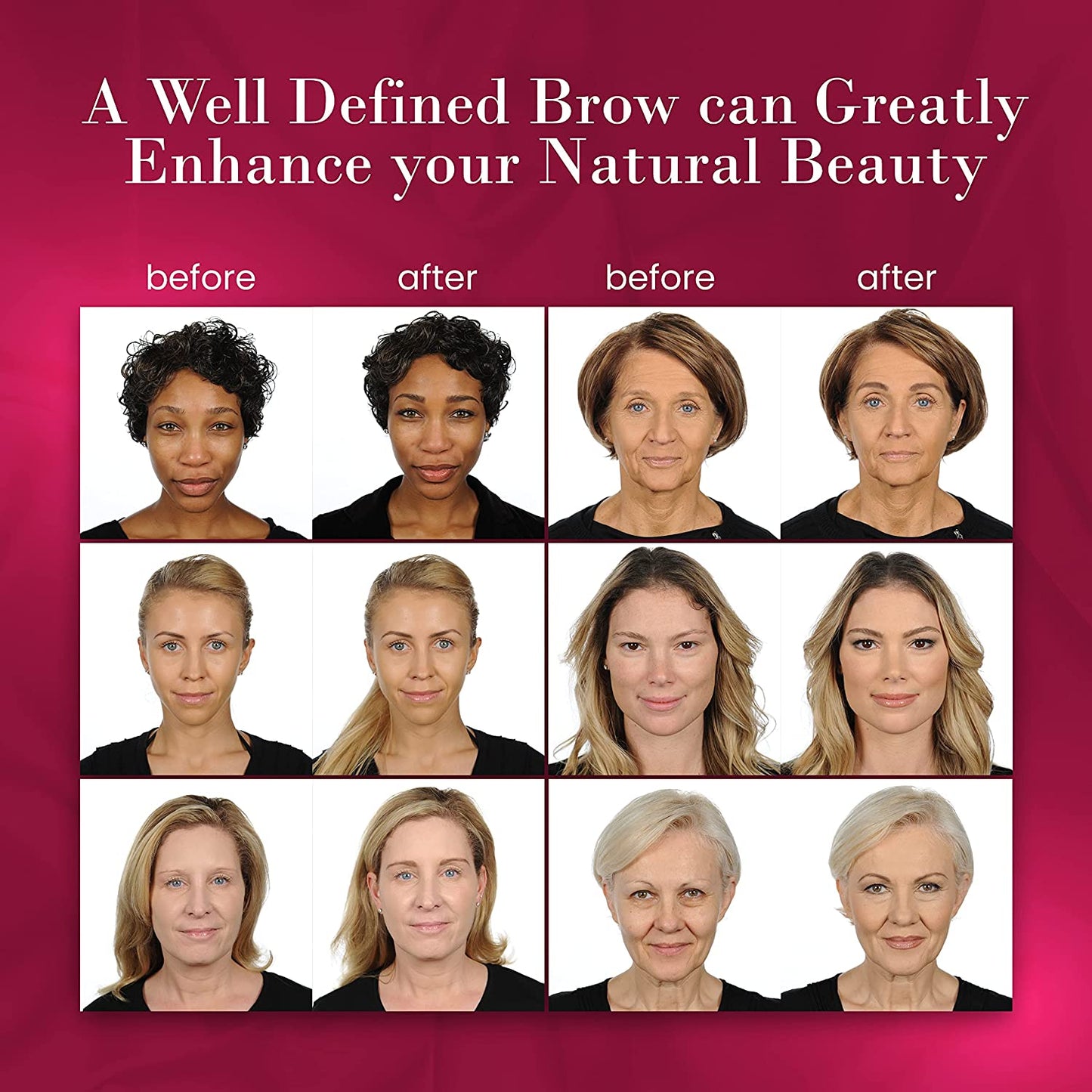 YBF Beauty Eyebrow Pencil - Universal Automatic Brow Pencil with Spoolie Brush - Perfect Eyebrow Makeup Shaper and Filler for Women - All Hair Colors & Skin Tones - Taupe Eyebrow Liner - 2 Pack