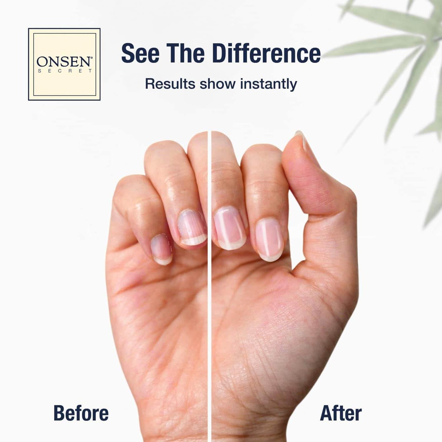Onsen Secret Nail Care Kit - Japanese Nail Buffer and Shine Kit - Strengthening & Shining - Spa-Quality Manicure - Organic Ingredients - Long-Lasting Shine - Easy & Safe - W/Cuticle Care Serum - 1Pk